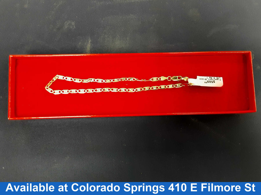 Bracelet - Tricolor Gold 14k (.585) 5 grams 10 inch