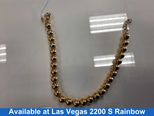 Bead Bracelet - Yellow Gold 18k (.750) 5.9 grams 8 inch