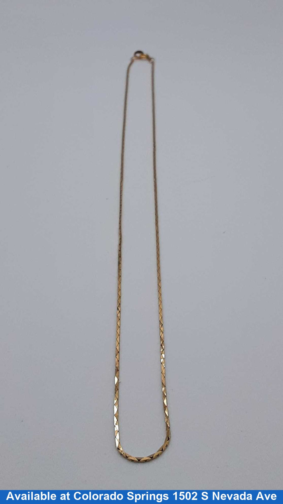 Serpentine Chain - Yellow Gold 10k (.417) 2.5 grams 18 inch