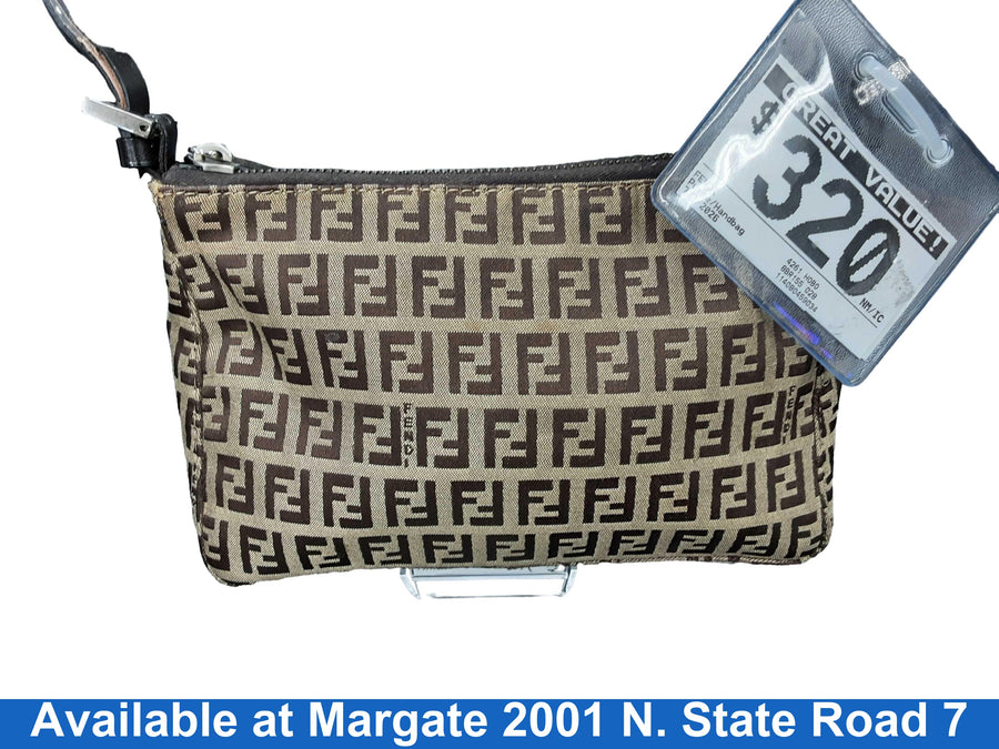 Fendi 4261 Hobo Brown Purse / Handbag