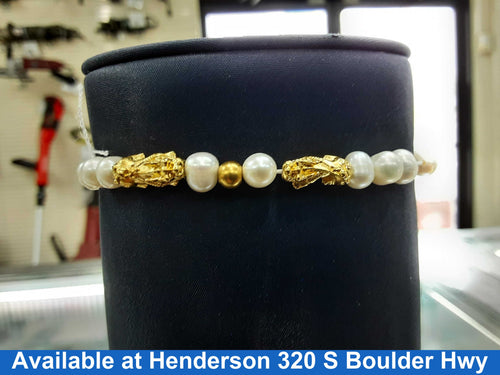 Bead Bracelet - Yellow Gold 22k (.917) 9.5 grams 8 inch