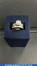 Ring - Engagement Set - Yellow Gold 10k (.417) 6.4 grams Size 20