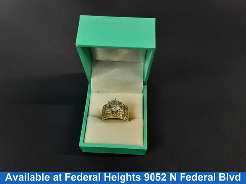 Women's Ring - Solitaire - Yellow Gold 14k (.585) 7.12 grams Size 7