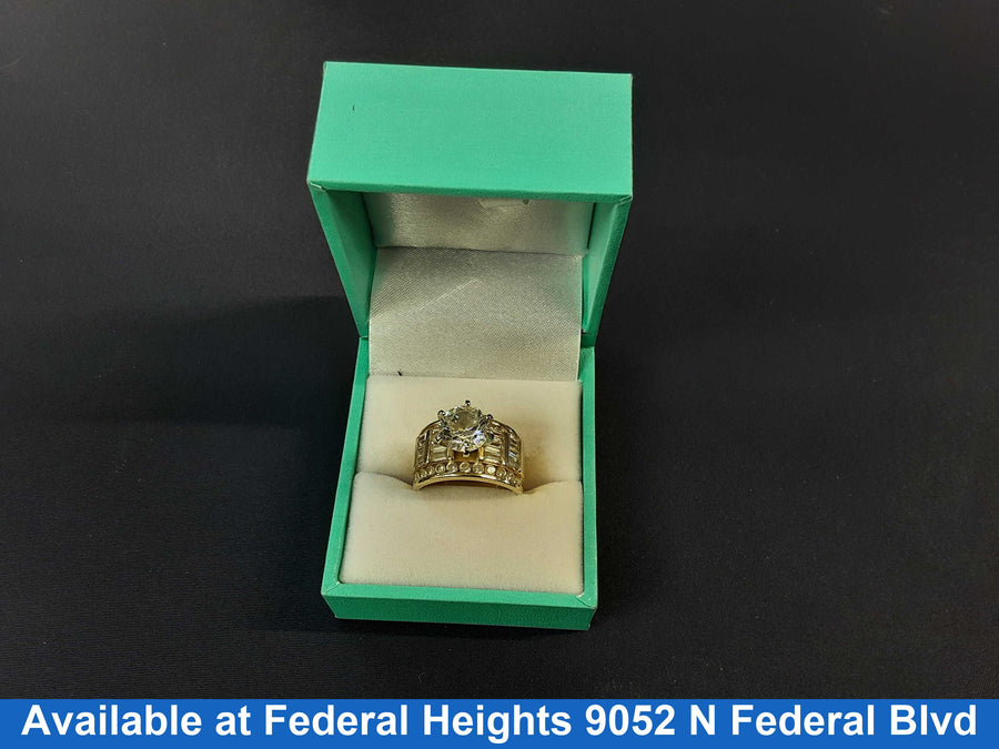 Women's Ring - Solitaire - Yellow Gold 14k (.585) 7.12 grams Size 7