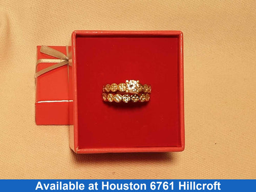 Ring - Engagement Set - Yellow Gold 14k (.585) 3.5 grams Size 7.5