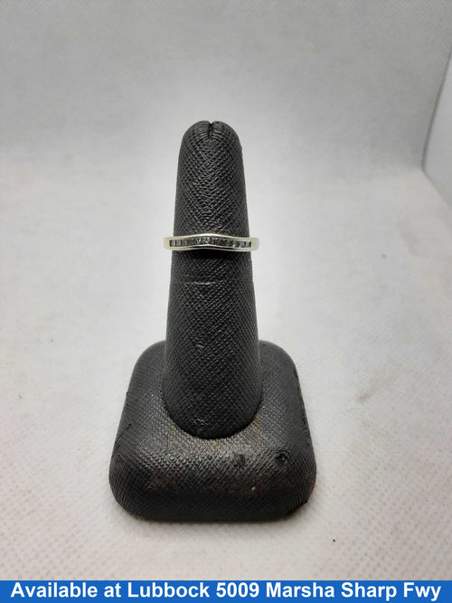 Ring - Wedding Band - White Gold 14k (.585) 2.8 grams Size 5.5