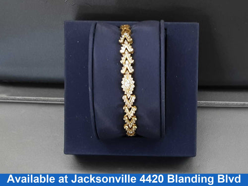Tennis Bracelet - Yellow Gold 18k (.750) 17.9 grams 8 inch