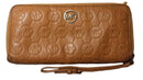 Michael Kors Mono Zip Wallet Beige / Tan Wallet