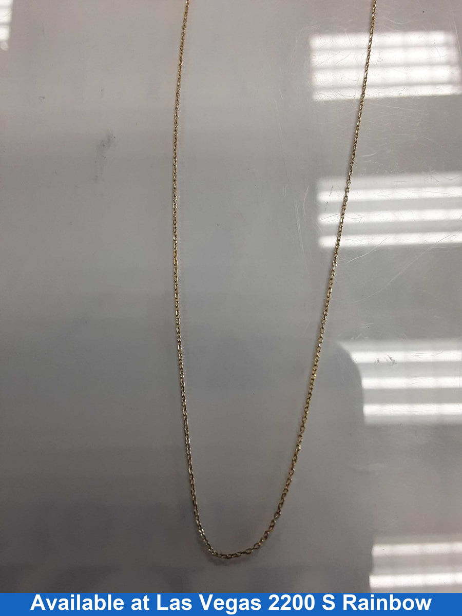 Chain - Yellow Gold 14k (.585) 0.5 grams 18 inch