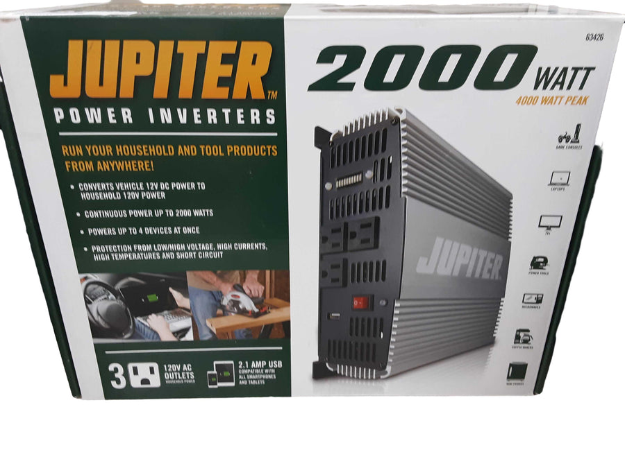 Jupiter 2000 Watt Gray Power Inverter