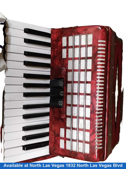 Fever Red Combination Accordion