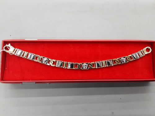 Bracelet - Tricolor Gold 14k (.585) 19.7 grams 7 inch