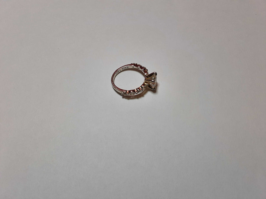 Ring - Engagement Set - Silver 2 grams Size 5.5
