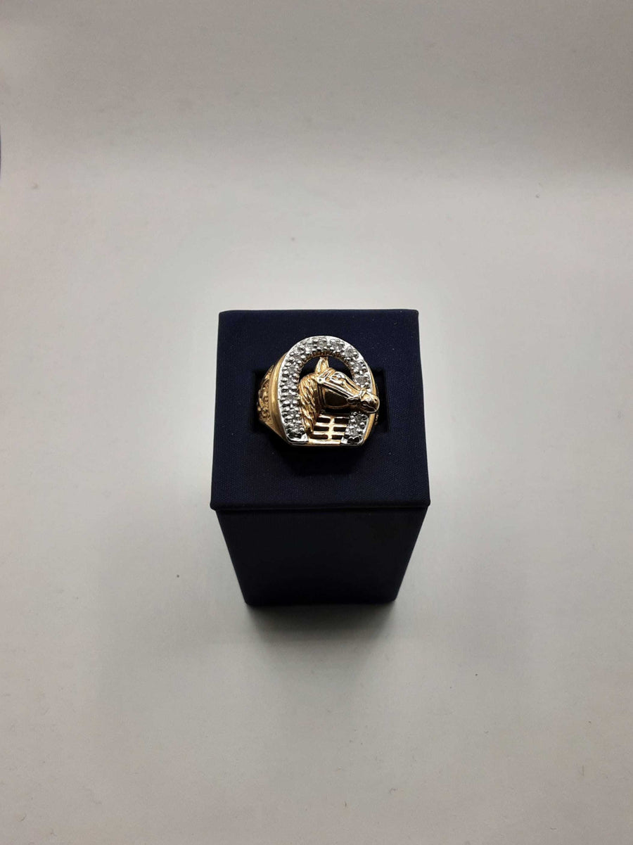 Men's Ring - Yellow Gold 10k (.417) 10.6 Grams Size 10.5