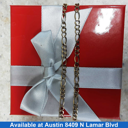Figaro Chain - Yellow Gold 14k (.585) 9.2 grams 24 inch