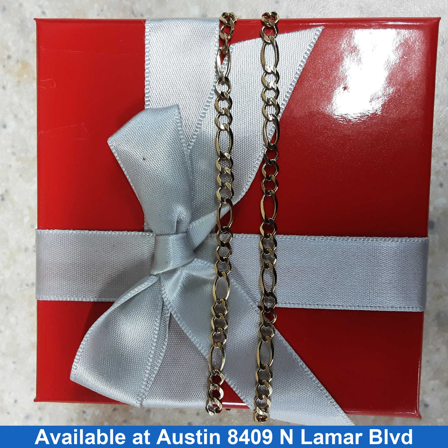 Figaro Chain - Yellow Gold 14k (.585) 9.2 grams 24 inch