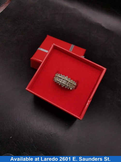 Women's Ring - Anniversary - Yellow Gold 10k (.417) 3.6 grams Size 7