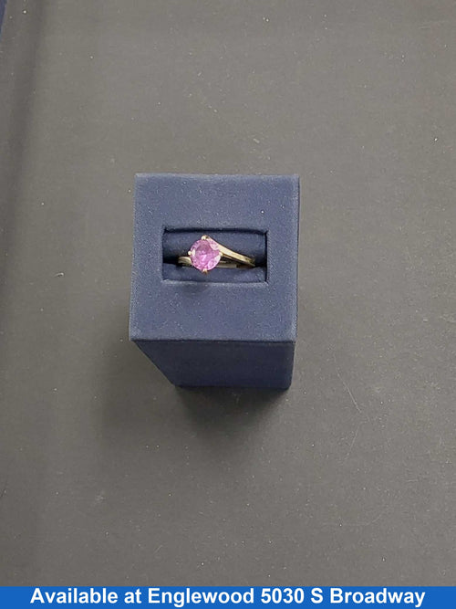 Women's Ring - Solitaire - Yellow Gold 10k (.417) 2.2 grams Size 6.5