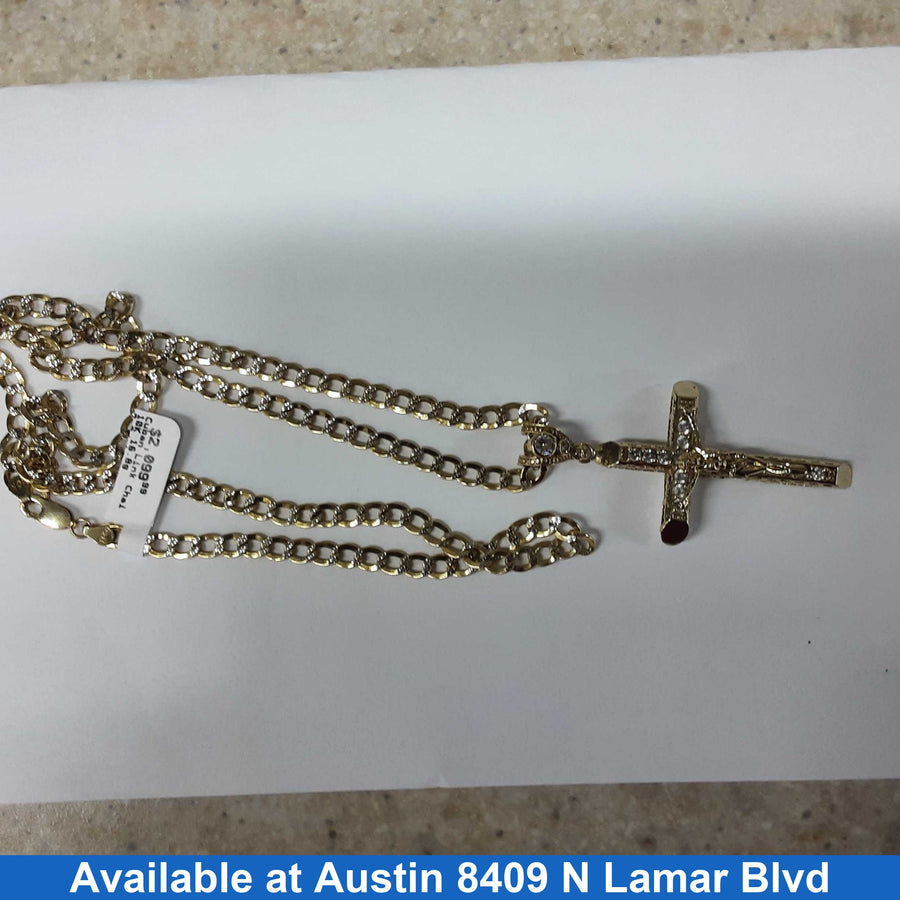 Cuban Link Chain - Yellow Gold 10k (.417) 16.8 grams 24 inch
