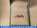 Double Stud Earring - White Gold 14k (.585) 1.3 grams