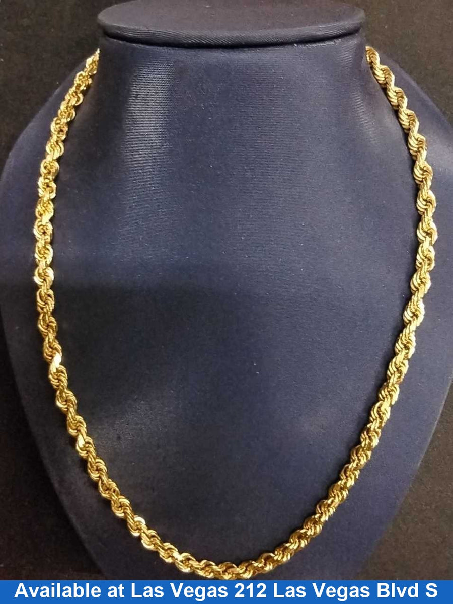 Rope Chain - Yellow Gold 14k (.585) 38.6 grams 20 inch