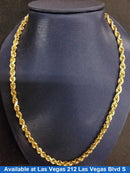 Rope Chain - Yellow Gold 14k (.585) 38.6 grams 20 inch