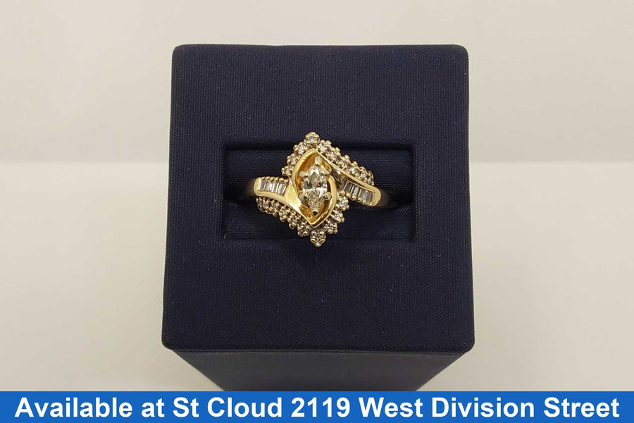 Ring - Wedding Set - Yellow Gold 14k (.585) 4.07 grams Size 10