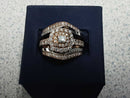 Ring - Wedding Set - Rose Gold 14k (.585) 9.7 grams Size 7
