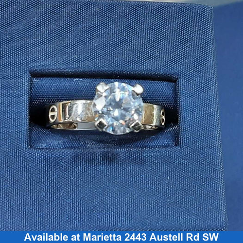 Women's Ring - Solitaire - Yellow Gold 14k (.585) 2.7 grams Size 7