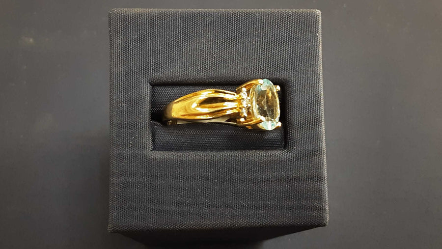 Women's Ring - Yellow Gold 14k (.585) 4.4 grams Size 20