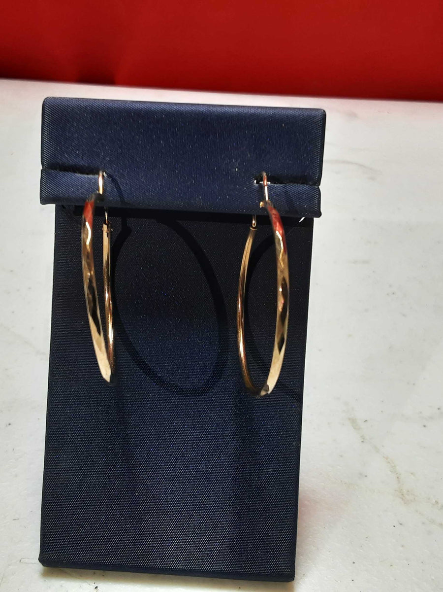 Bangle Earrings - Yellow Gold 10k (.417) 2.7 grams