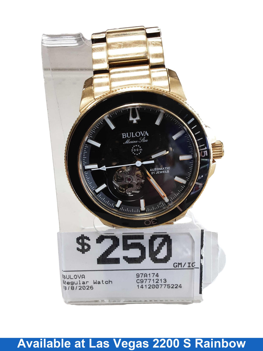 Bulova 97a174 Gold Regular Watch