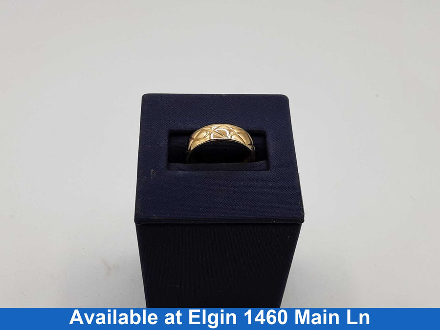 Ring - Wedding Band - Yellow Gold 14k (.585) 3.3 grams Size 10