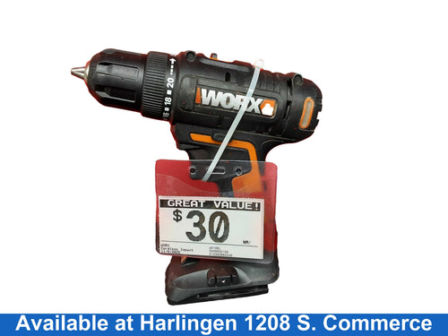 Worx Wx100l Black Cordless Impact Drill