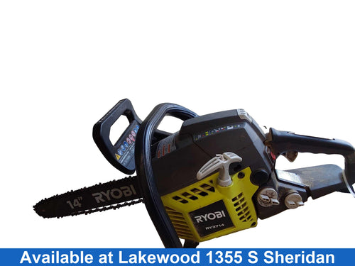 Ryobi Ry3714 Green Chain Saw