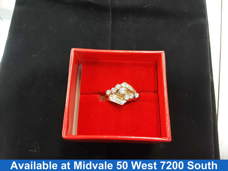 Women's Ring - Yellow Gold 14k (.585) 5.7 grams Size 20