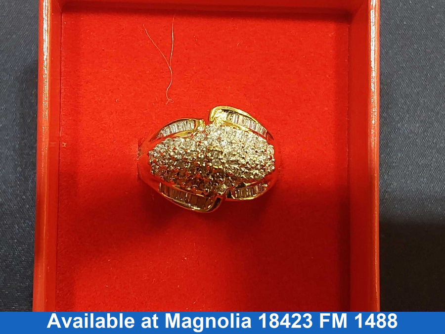 Women's Ring - Yellow Gold 10k (.417) 5.4 grams Size 7