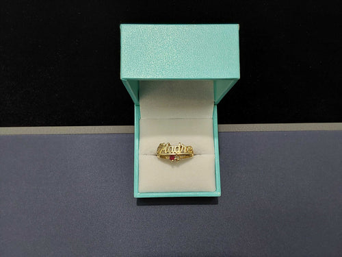 Women's Ring - Mother's - Yellow Gold 10k (.417) 3.3 grams Size 7