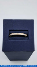 Women's Ring - Anniversary - Yellow Gold 14k (.585) 2.4 grams Size 9