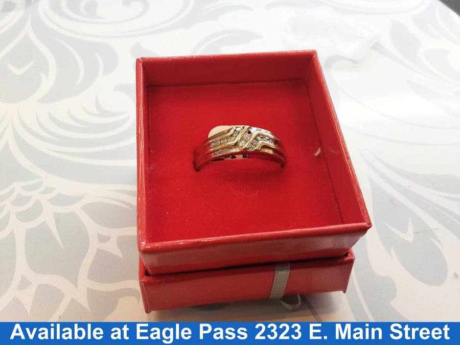 Ring - Wedding Band - Yellow Gold 10k (.417) 3.5 grams Size 8