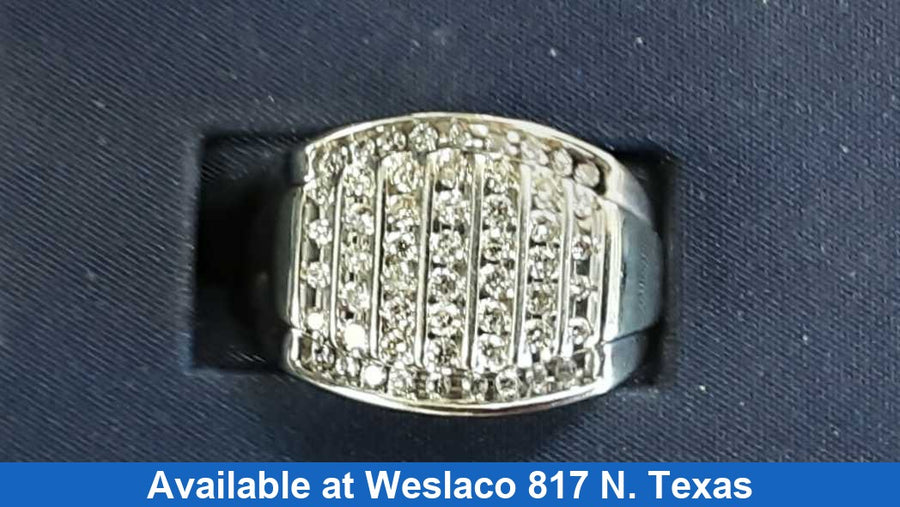 Men's Ring - White Gold 10k (.417) 6.8 grams Size 9
