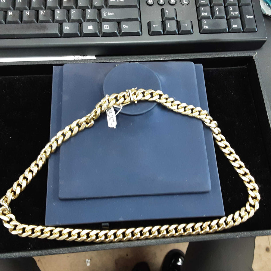 Cuban Link Chain - Yellow Gold 10k (.417) 102.4 grams 20 inch