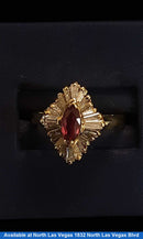 Women's Ring - Yellow Gold 14k (.585) 4.6 grams Size 5