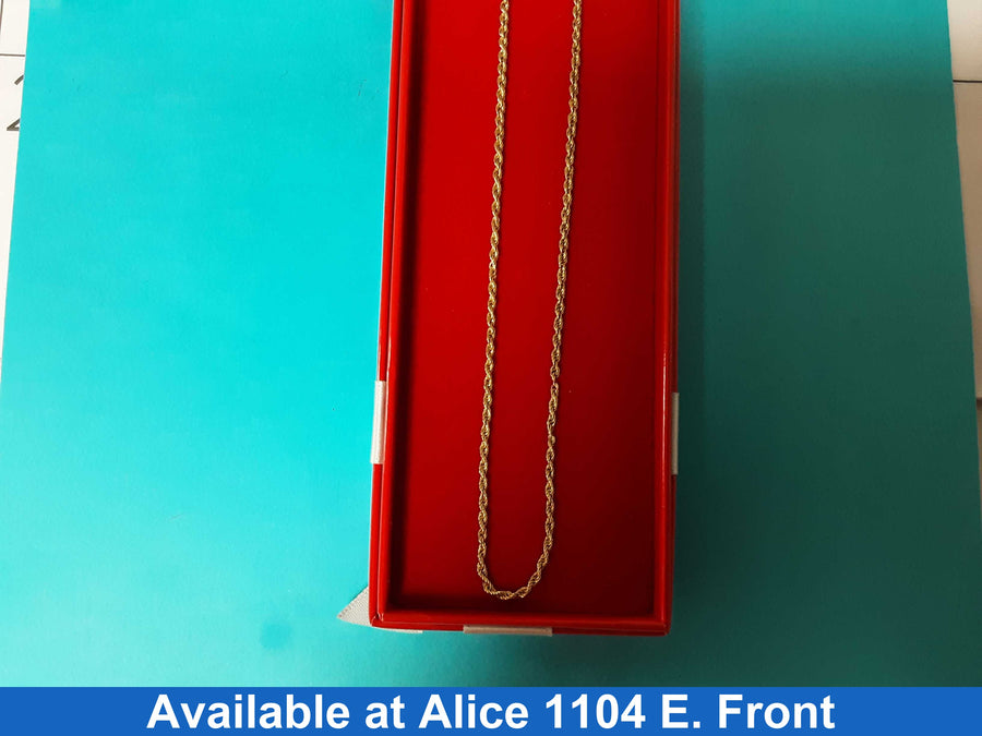 Rope Chain - Yellow Gold 10k (.417) 4.6 grams 16 inch