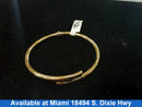 Bangle Bracelet - Yellow Gold 14k (.585) 7.1 grams 6 inch
