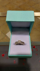 Ring - Engagement Set - White Gold 14k (.585) 4.5 grams Size 7.5