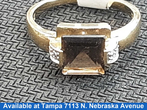 Women's Ring - Yellow Gold 10k (.417) 2.6 grams Size 8