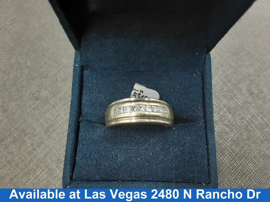 Ring - Wedding Band - White Gold 14k (.585) 6.5 grams Size 11