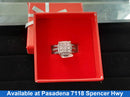 Ring - Wedding Set - White Gold 14k (.585) 6.7 grams Size 20