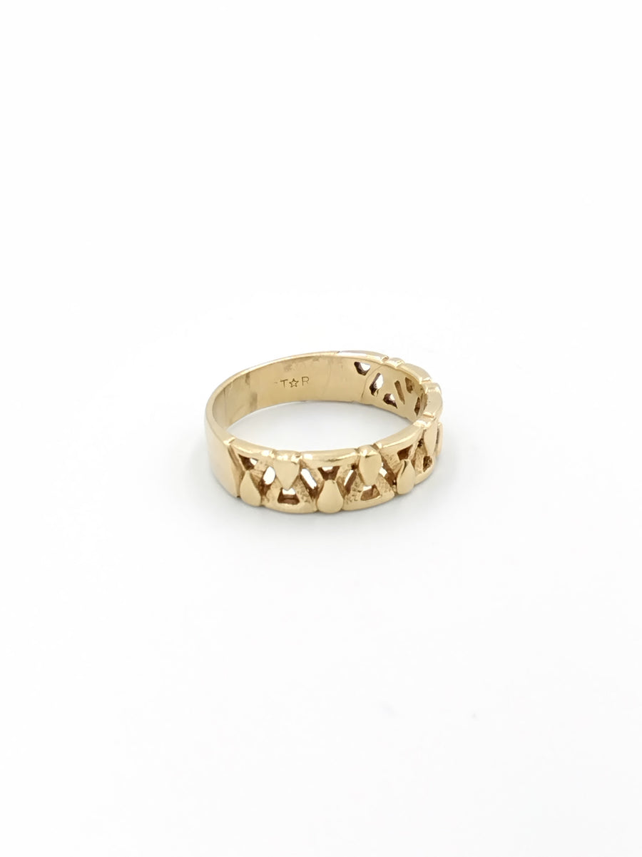 Ring - Wedding Band - Yellow Gold 14k (.585) 6.6 grams Size 12